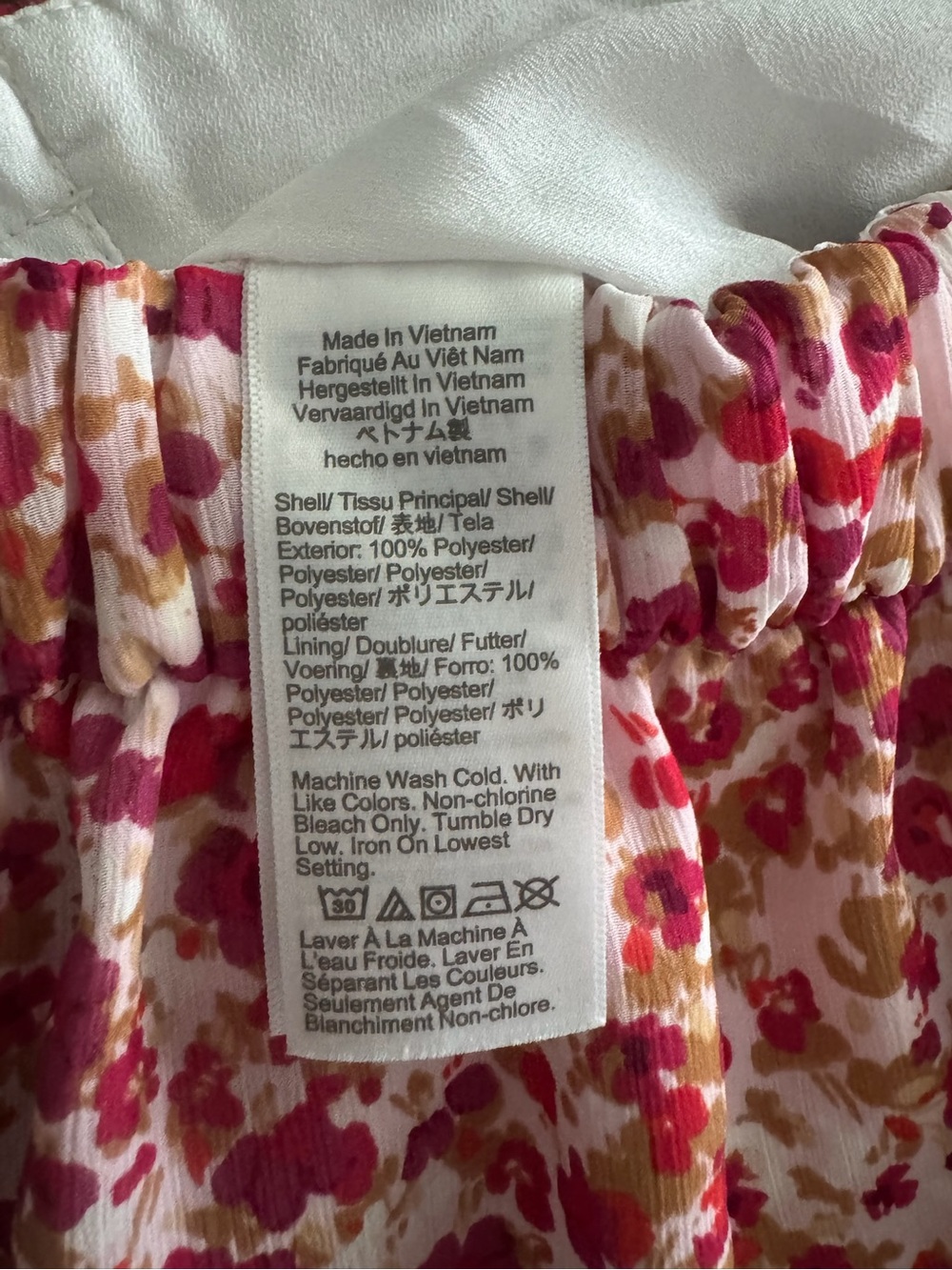 J.Crew Floral Tiered Ruffle High Rise Mini Skirt | Size XS | Pink Orange Gold - Picture 6 of 6